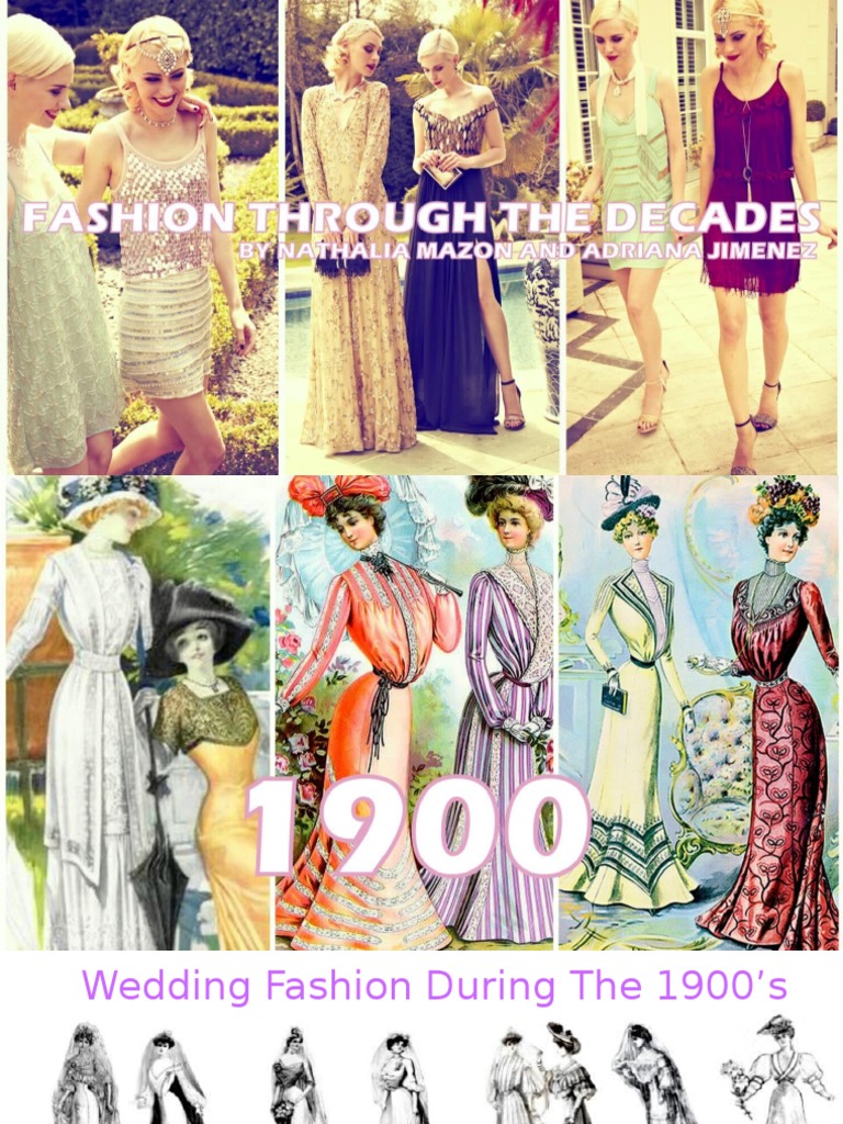 Fashion Through The Decades | PDF | Fashion | Skirt