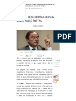 ÚLTIMA - Descoberta COLOSSAL Sobre Paulo Portas - LUSOPT