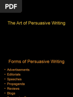 The Art of Persuasive Writing