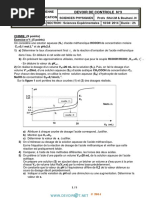 Devoir de Contrôle N°3 - Sciences Physiques - Bac Sciences Exp (2013-2014) MR Bouhani & Shiri PDF