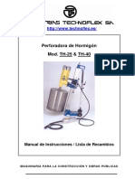 Perforadora Manual Th25 Th40 Es