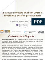 Cobit v5.0 BSC de TI Con COBIT