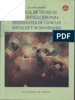 Manual de Técnicas de Investigación para Estudiantes de Ciencias Sociales y Humanidades PDF