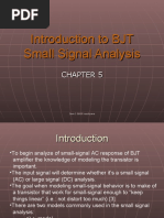 Introduction To BJT Small Signal Analysis