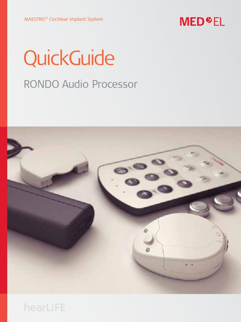 24307r1 Rondo Quickguide | PDF | Hearing Aid | Computer Keyboard