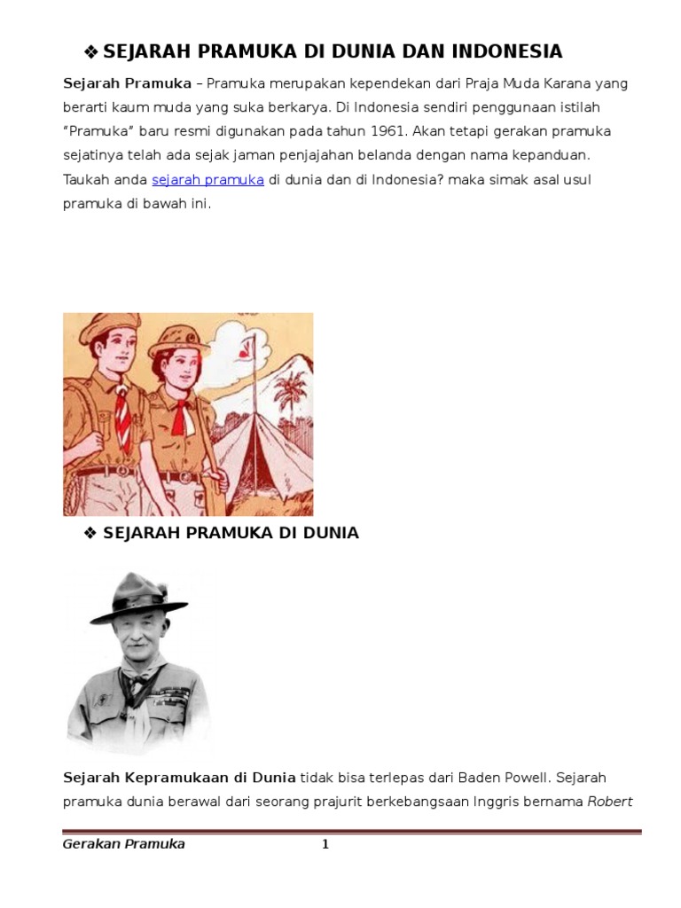 Sejarah Pramuka Di Dunia Dan Indonesia - 1568981977?v=1