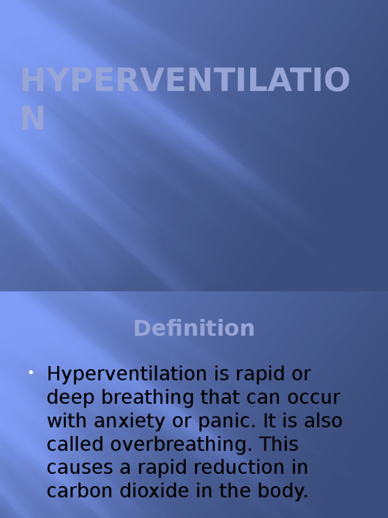 Understanding Hyperventilation Causes | PDF | Wellness