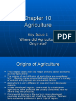 Origins of Agriculture and Agricultural Regions