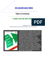 Como Hacer Una Tesis y Elaborar Todo Tipo de Escritos - Carlos Sabino