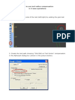 Pitagora Manual - Tool Radius Compensation