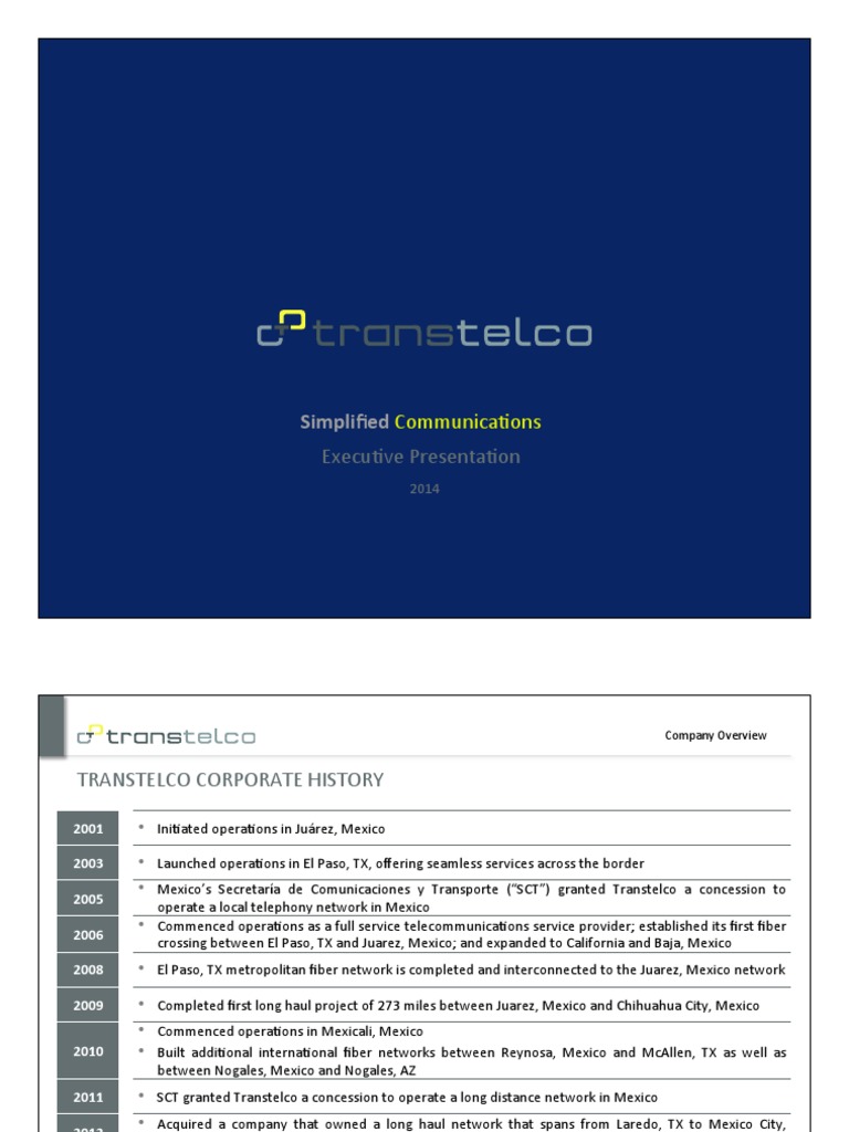 Transtelco's Cross-Border Network Growth | PDF | Ciudad Juárez ...