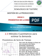 Unidad II - Pronóstico de La Demanda