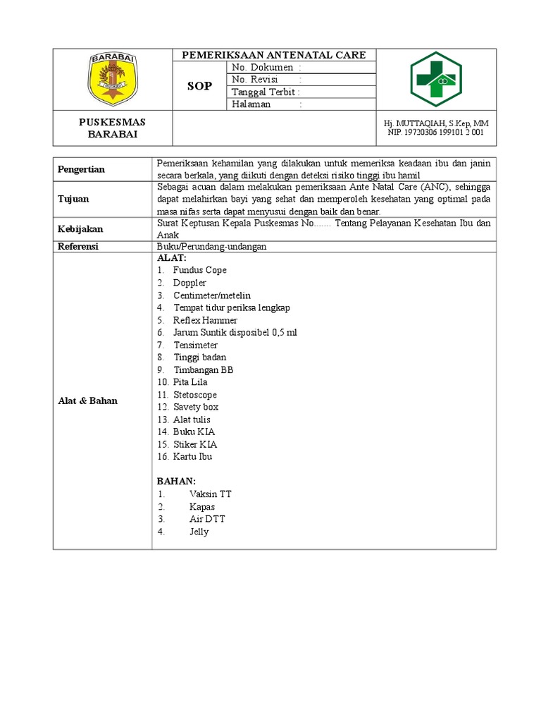 baik ibu surat hamil untuk Care 01 KIA SOP Pemeriksaan Antenatal UKP baik ibu surat hamil untuk Care 01 KIA SOP Pemeriksaan Antenatal UKP
