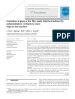 Formation of Gaps at The Filler-Resin Interface Induced by Polymerization Contraction Stress