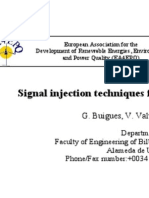 Signal Injection Techniques for Fault Location in Distribution Networks