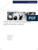 How Do I Create A Distinctive Performance Culture