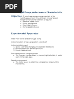 Centrifugal Pump Performance Characteristic