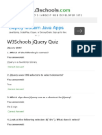W3Schools JQuery Quiz Test