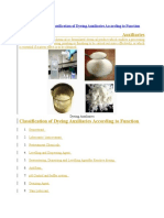 Classification of Dyeing Auxilliaries