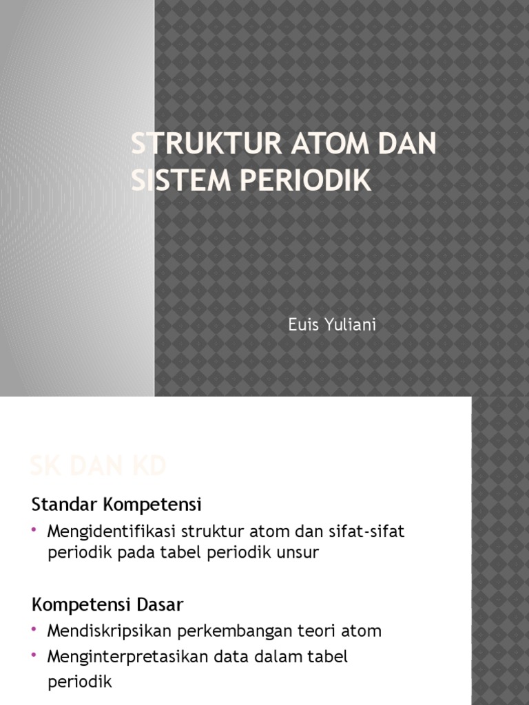 Struktur Atom Dan Sistem Periodikpptx