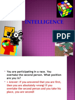 Intelligence Final
