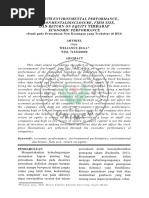 Download Pengaruh Environmental Performance Environmental Disclosure Firm Size dan Return On Equity Terhadap Economic Performance Studi pada Perusahaan Non Keuangan yang Terdaftar di BEI by Welianus Zega SN308309276 doc pdf