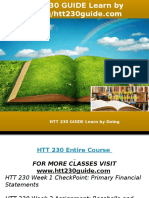 HTT 230 GUIDE Learn by Doing-htt230guide.com
