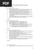 Chapter 12: National Income Accounting and The Balance of Payments Multiple Choice Questions