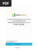 Eleduino 7 Inch IPS (1024-600) Captive Touchscreen For Raspberry User Guide EN1.2