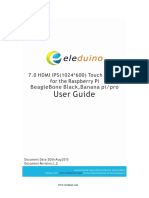 Eleduino 7 Inch IPS (1024-600) Captive Touchscreen For Raspberry User Guide EN1.2