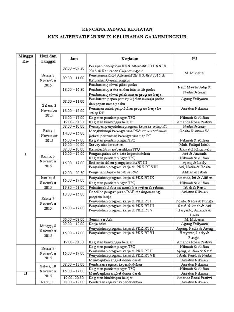 Contoh Laporan Jadwal Kegiatan Keagamaan Sekolah Tinggi - IMAGESEE