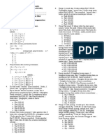 Soal Persmaan Linear