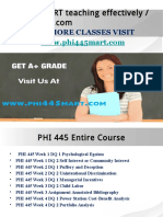 PHI 445 MART Teaching Effectively