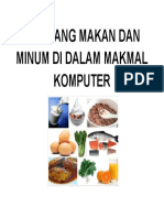 Dilarang Makan Dan Minum Di Dalam Makmal Komputer