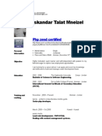 Iskandar Talat Mneizel: PHP Zend Certified