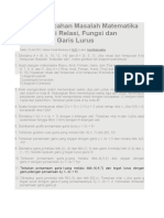 Soal Pemecahan Masalah Matematika Pada Materi Relasi