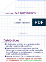 Section 5.4 Distributions: by Colleen Raimondi