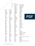 Appendix - Irregular Verbs - Es