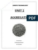 Unit 2 Aggregates: Concrete Technology