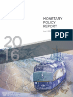 Monetary Policy Report April 2016