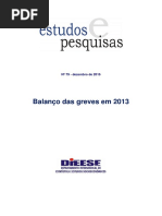 Balanço Das Greves - 2013