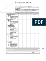 Poetry Presentation Rubric - 9: Name