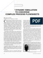 Use of Dynamic Simulation To Converge