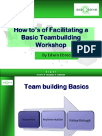 Facilitating A Basic Team Building Workshop
