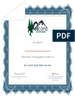 Edcamp Wme Certificate
