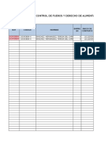 Control de Fueros y Derecho de Alimentacion