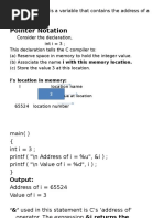 Pointer Notation: Variable