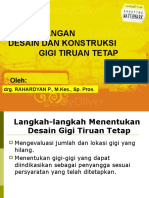 Desain dan Konstruksi Gigi Tiruan Tetap