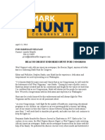 Beacon Digest Endorses Hunt