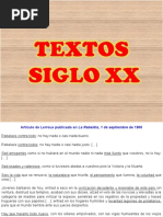 Textos Siglo XX